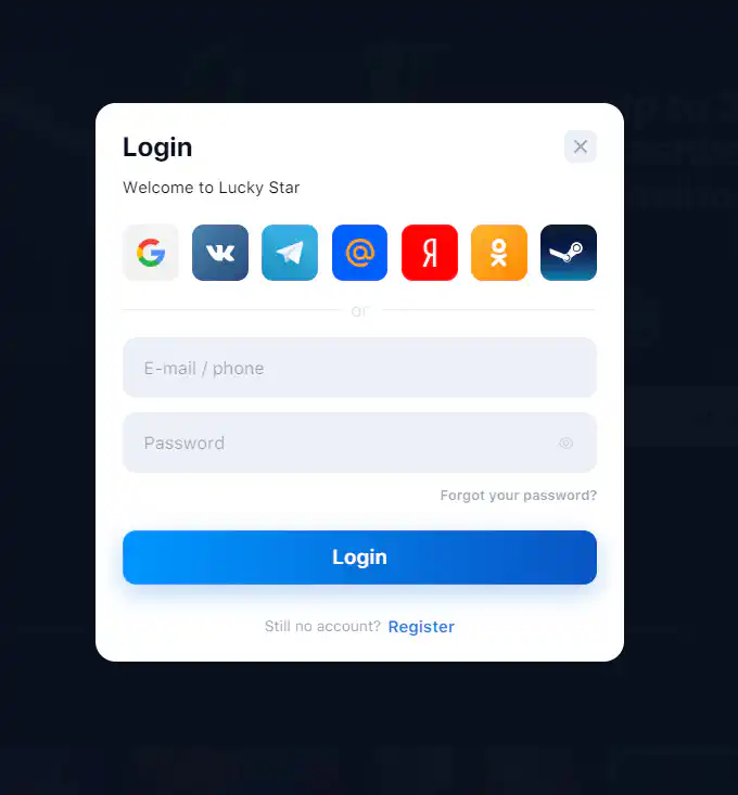 Lucky Star casino login